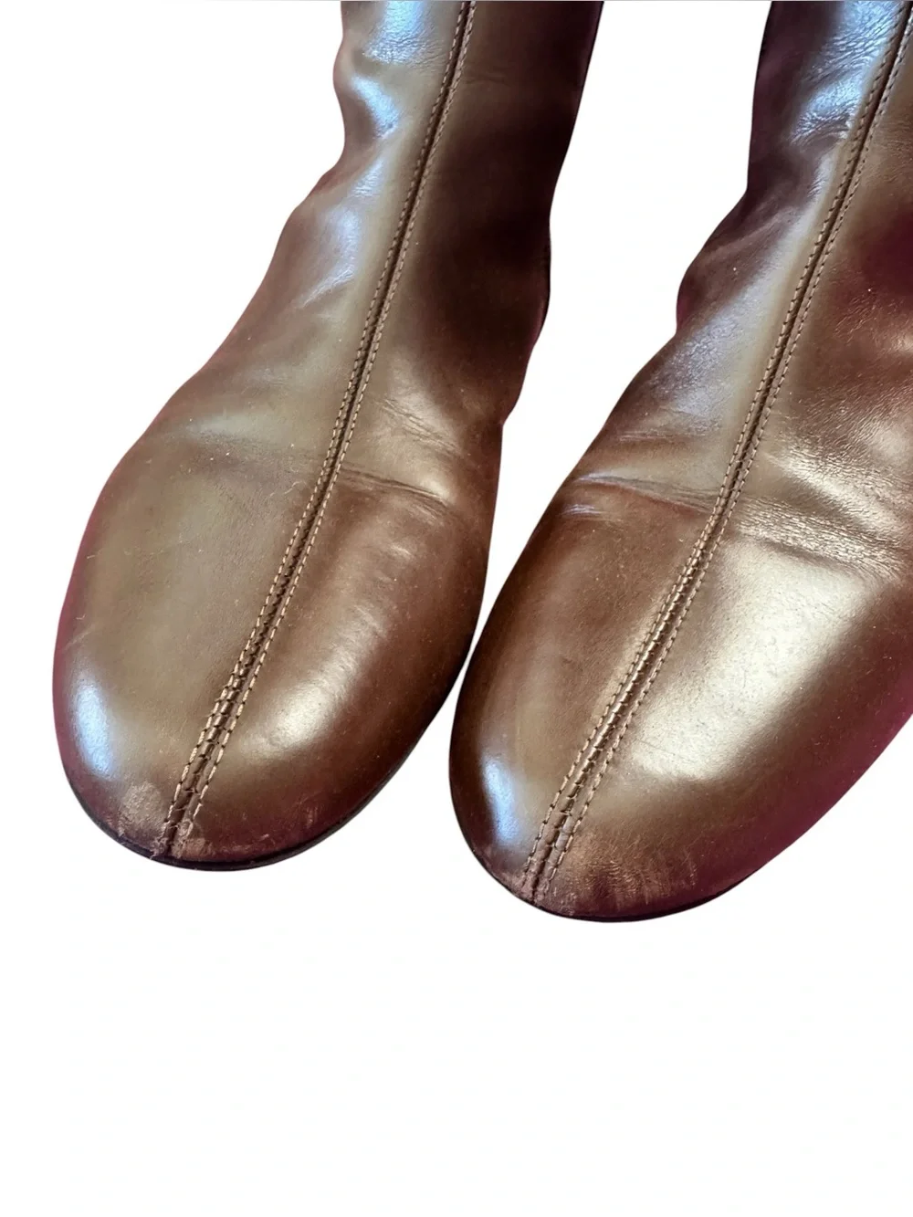 Donald J. Pliner Dark Brown Leather Knee High Equestrian Boots